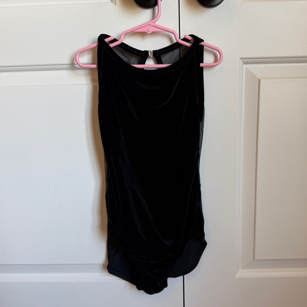 Never worn! Velvet dance leotard, Petite adult